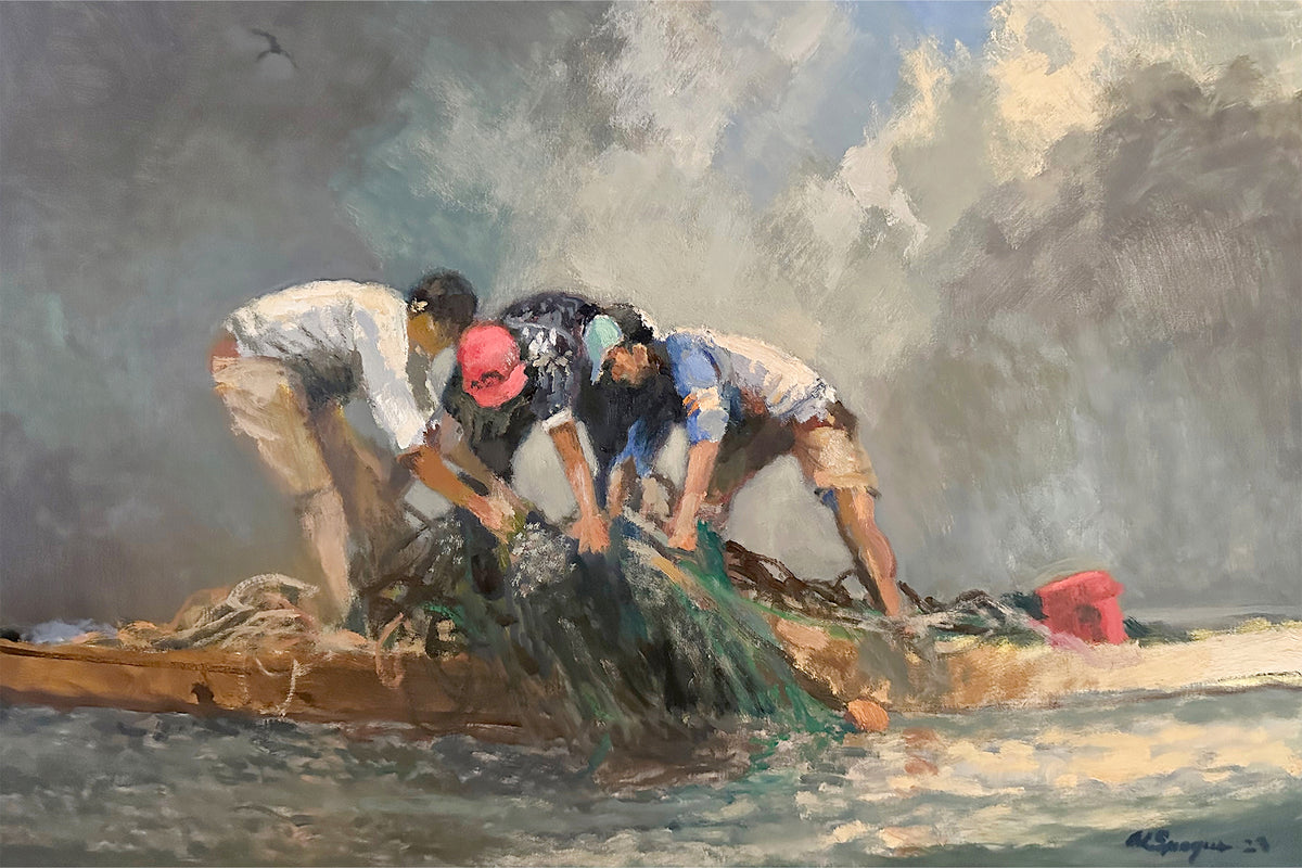 Hauling in Scallops
