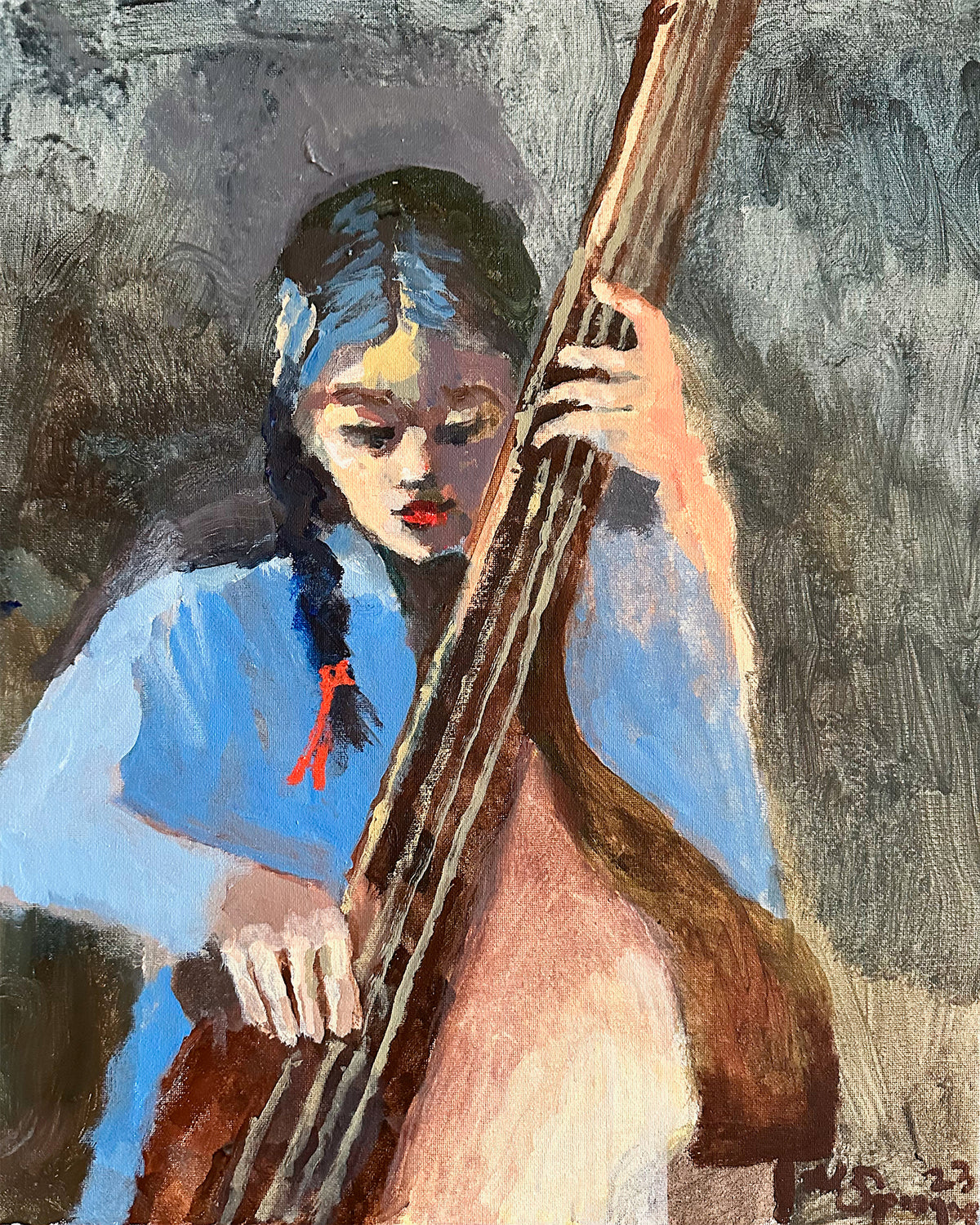Girl on Bass