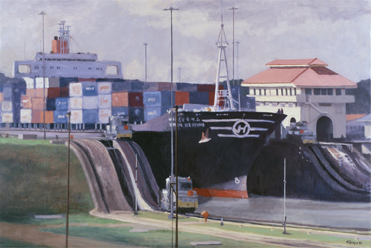 Panamax in Miraflores
