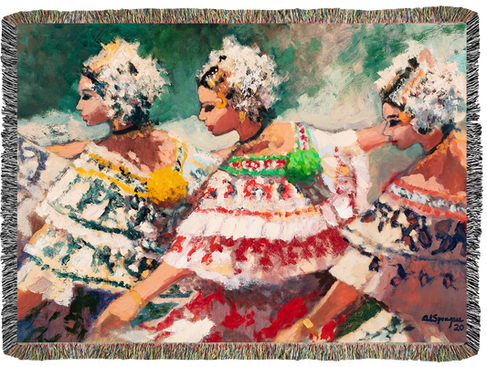 Polleras Outliined Woven Blanket