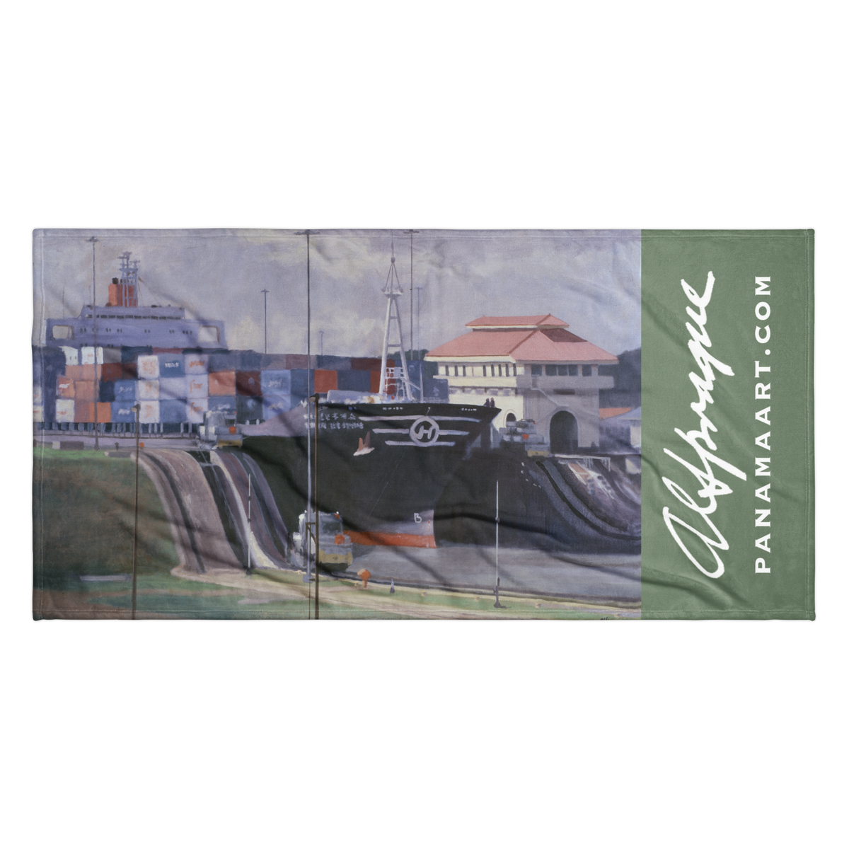 Panamax in Miraflores Beach Towel