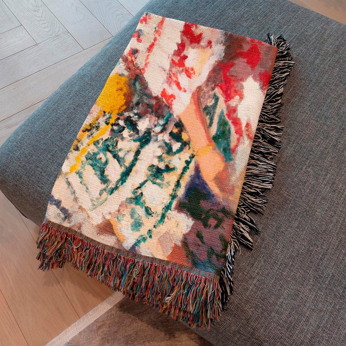 Polleras Outliined Woven Blanket