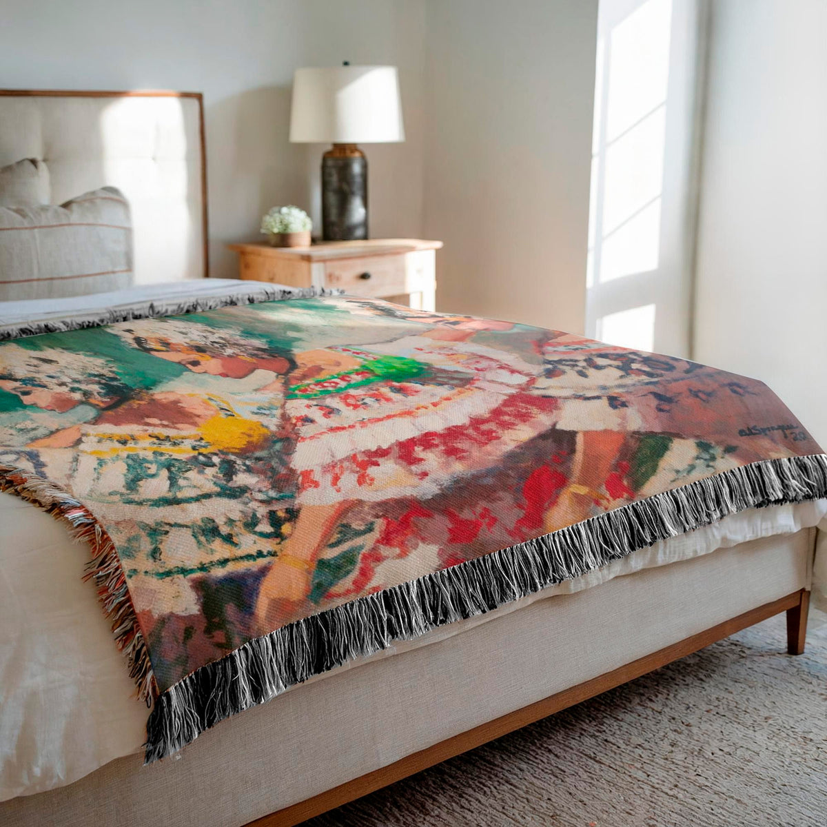 Polleras Outliined Woven Blanket